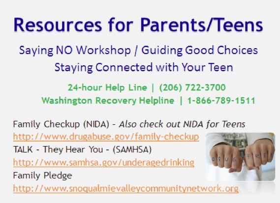 Resources for Parents and Teens