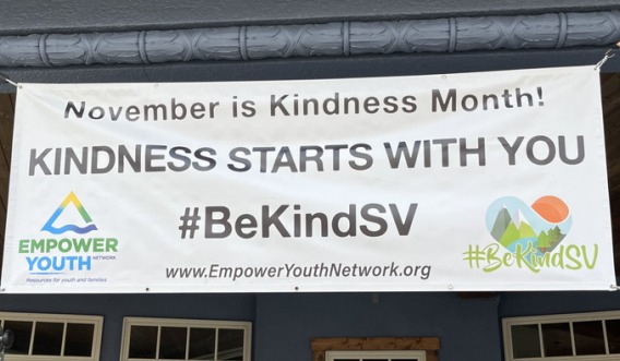 Kindness Month banner, photo.